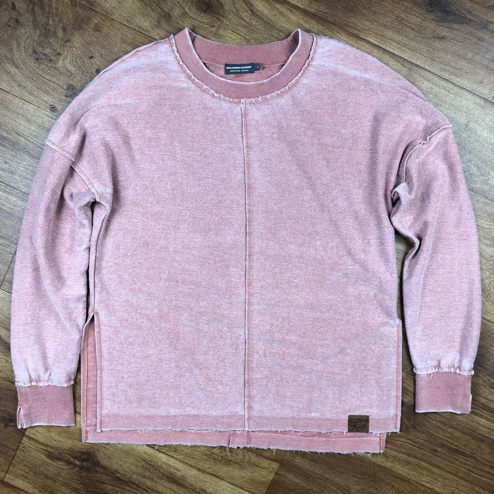 Southern Marsh Rust Red Colored Palo Verde Relaxed Sweater